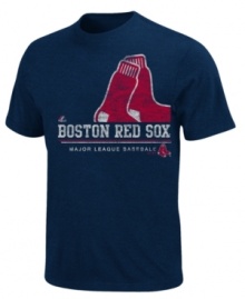 Loud and proud. Get the crowd going and cheer on your Boston Red Sox in this MLB graphic t-shirt from Majestic.