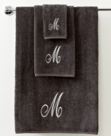 Utterly classic, this Initial Script hand towel gives your bathroom that personal touch it deserves in a completely elegant design. Features a beautifully embroidered script letter of your choice on a soft cotton ground.