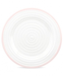 Distinctly ribbed Sophie Conran dinnerware sets your table with the charm of traditional hand-thrown pottery, but the durability of contemporary Portmeirion porcelain. Mix the banded Carnivale dinner plate with solid pink pieces.