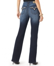 Shine on in Style&co.'s chic jeans! The rhinestone studs and cute flap-pocket styling makes this pair a must-have!