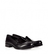 Inspired by the classic penny loafer, these chic slip-ons from Jil Sander bring a menswear sensibility with chic refinement - Rounded stitched toe, classic loafer style, chunky square heel -Style with trousers, a button down, and a leather shoulder bag