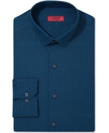 Keep your business basics in check with this fitted dress shirt from Alfani.