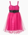 With a sequin overlay and playful bow this dress will make her the darling of the day. (Clearance)