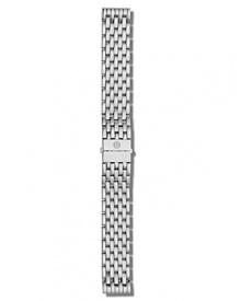 Michele Deco stainless steel watch strap gives your favorite timepiece a new look. Interchangeable with any Michele watch head from the Deco Collection.