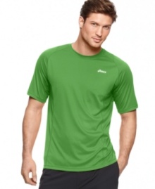 Get back in the game with the top-notch performance capabilities of this tee from Asics. (Clearance)