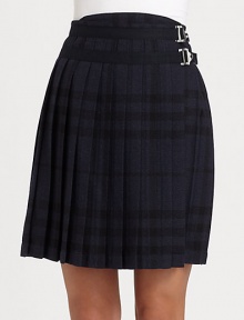 Inspired by the traditional kilt, this fashion-forward, pleated skirt is a must-have.Pleated skirtAbout 21 long74% wool/20% nylon/5% cotton/1% elastaneDry cleanImported Model shown is 5'9½ (176cm) wearing US size 4. 