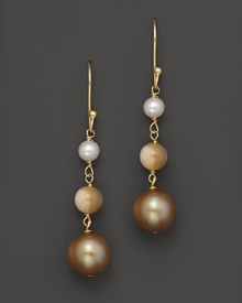 A shimmering mix of mother-of-pearl and cultured freshwater pearls.