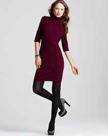 BCBGMAXAZRIA Mirabelle Turtleneck Sweater Dress