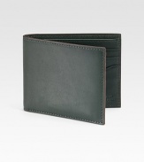 Simple, sophisticated styled with classic features in smooth leather.One billfold compartmentSix card slots3½W x 4HImported