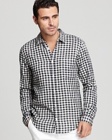 BOSS Orange Ebee Gingham Sport Shirt - Classic Fit