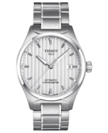 Set the pace for your day with this precise T-Tempo watch from Tissot. Chronometer certified.