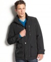 Time to gear up for fall and there's no better way to look than with this updated anorak coat from Kenneth Cole New York.