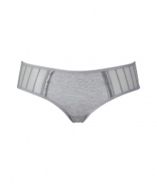 Sweet heather grey jersey panty - These casual panties are perfect for everyday wear - Comfortable fit with an adorable classic cut - Perfect under any outfit - Made by high-end intimate apparel brand Kiki de Montparnasse