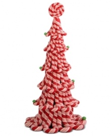 Landscape your Christmas village with the whimsical splendor of Byers' Choice candy cane trees, a fresh twist on tradition!