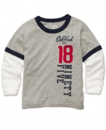 Classic style. Give your little guy an iconic style with this cozy twofer from Osh Kosh.