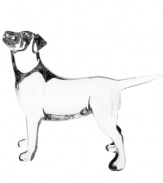 Man's best friend has never looked better. Crafted of fine Baccarat crystal, this statuesque labrador figurine is something dog owners will always cherish.