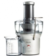 Compact in size, powerful in performance. Free up counter space and still enjoy the fresh flavors and healthful nutrients of a  masterfully made cup of juice ready in five seconds! The patented feed tube takes whole vegetables and fruits without any prep for a quick morning pick-me-up or afternoon treat. Model BJE200XL.