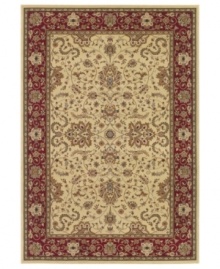 Evoking classing Persian patternwork in a gold, ebony and cream ground, the Tamena area rug from Couristan offers intricate beauty for your floors. Woven of heat-set Courton™ polypropylene, a synthetic fiber that's meticulously crafted for durability.