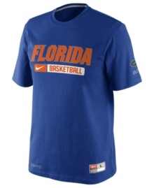 Be a part of the wave-help keep team spirit up with this Florida Gators NCAA basketball t-shirt from Nike.