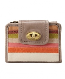 Stow it in your purse or carry it solo- Fossil's Mason multifunction wallet in soft leather is a must-have for the season. It's the perfect carryall for those tiny necessities.