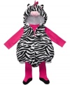 Make sure she stands out in the herd with this fun 3-piece shirt, romper and tights zebra Halloween costume from Carter's.