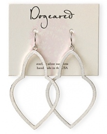 Sweet and oh so simple drop earrings from Dogeared are the ultimate wardrobe staple, cast in plated sterling silver.