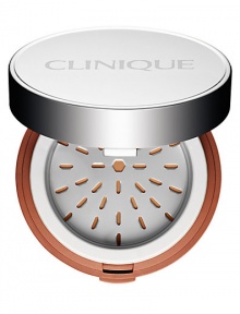 Bronzing powder with a smart advantage: Long-wear formula helps absorb oil, maintain skin's moisture balance so skin looks healthy, lit with a subtle radiance. Mineral and antioxidant-rich bronzer transforms from pressed to loose powder at the turn of a dial. Lightweight, oil-free.