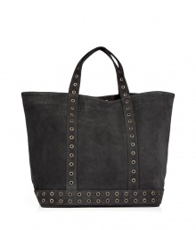 The only tote youll ever needthis high style version of the classic carryall from Vanessa Bruno is a must-have casual staple - Large shopper shape, carrying handles, grommet-detailed straps and base, small internal pocket for everyday essentials - Perfect for work, travel, or shopping around town