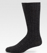 Sumptuous wool blend socks are a perfect choice to wear under your winter boots for all day comfort.Mid-calf height68% wool/30% polyamide/2% elastaneMachine washImported