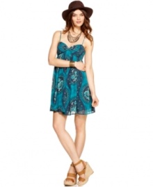 This floral-printed Free People babydoll dress is perfect for a flirty day look -- pair it with embellished flats or wedges!