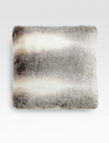 A glamorous Italian-made accent crafted in lush faux fur with a rich ombre effect.Zip closure18 square68% acrylic/17% modacrylic/15% cottonPolyfillDry cleanMade in Italy