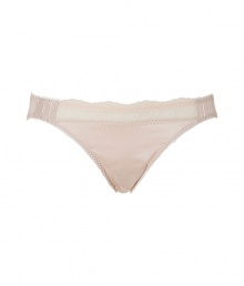 Vintage-inspired styling informs these coquettish briefs from Stella McCartney - Lace-detailed waistband and pinktuck detailing at hips - Perfect under any outfit, or pair with a matching bra for stylish lounging