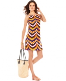 A unique take on zebra print dresses up a sleek silhouette, from INC! Pair this frock with your favorite sandals and a pile of bangles for a sizzling look.