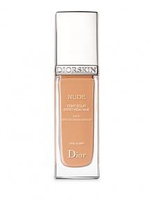 New Diorskin Nude boasts 100% natural active ingredients and an extended shade range to recreate the look of naturally, flawless, bare skin in every light. Its new formula improves the natural radiance and beauty of the skin day after day. Available in 16 shades. Made in France. 