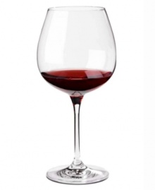 Bring more to the table with a Pinot Noir wine glass designed to enhance taste and resist breakage. Strong, lightweight magnesium fused with brilliant crystal yields ultra-durable stemware that never clouds or dulls. From Wine Enthusiast.