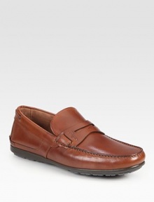 Make a long-lasting style statement in these classic penny loafers, expertly crafted in Italian calfskin leather for a smart, sophisticated finish.Leather upperLeather liningPadded insoleRubber soleMade in Italy