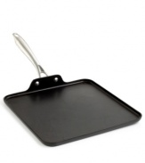 Featuring ArmorGuard(tm) technology, this square griddle has the durability and professional performance that hard anodized pieces are known for, plus the convenience of cleaning up in the dishwasher. A revolutionary design with an unbelievably strong nonstick finish. Lifetime warranty.