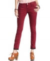 Transition through the seasons in trend-right style with these colored skinny jeans from American Rag!