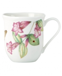 Grow your garden. Butterfly Meadow Bloom mugs from Lenox feature the sturdy, scalloped porcelain of original Butterfly Meadow dinnerware but with a variety of fresh new floral motifs. Qualifies for Rebate