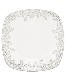 Clusters of gleaming leaves rain down on the white bone china accented square plates from the Platinum Leaf collection. Part of Lenox's Lifestyle dinnerware, these dishes are playfully modern and naturally chic, and have an enchanting look that's fresh and perfect for every occasion. Qualifies for Rebate