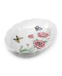 Serving pieces coordinate with the mix-and-match dinnerware for a complete customized collection. In varied floral and butterfly designs. Dishwasher safe. Qualifies for Rebate