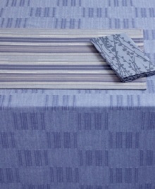 Woven with stripes, the Matera napkin creates a look of easy sophistication in pure cotton with textured detail. Warm neutral tones mean you can mix and match with Dansk tablecloths and placemats, too.