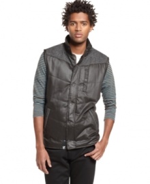 The perfect topper when the weather's just right, this vest from LRG