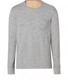 Laid-back looks get an effortless cool finish with Rag & Bones contemporary seamed long sleeve pocket tee - Rounded neckline, long sleeves with contoured seaming - Contemporary slim fit - Wear with chunky knit cardigans and jeans, or for a sportier look, with casual hoodies and knit pants