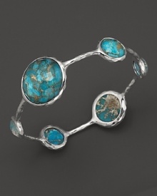 Ippolita Sterling Silver Wonderland Lollipop Bangle in Bronze Turquoise