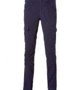 A great alternative to jeans, these slouchy cargo pants inject pared-down cool to any look - Slash pockets, cargo pockets on thighs, back flap pockets, slouch fit, straight leg - Wear with a tee, hoodie, and trainers