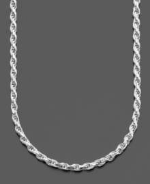 Diamond-cut sterling silver makes this versatile rope necklace by Giani Bernini the perfect finishing touch for every look. Approximate length: 20 inches.