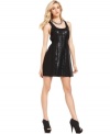 Sequins and a racerback add fashion-forward detail to this GUESS dress for a hot going-out look!