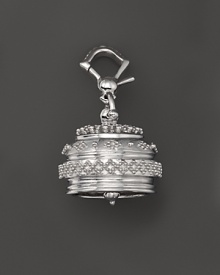 Inspired by Zen philosophy, this intricately detailed, polished finish sterling silver meditation bell from Paul Morelli jingles softly.