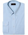 Streamline your life. With an easy-care shirt in a goes-with-anything striped pattern, Club Room nixes excess hassle.